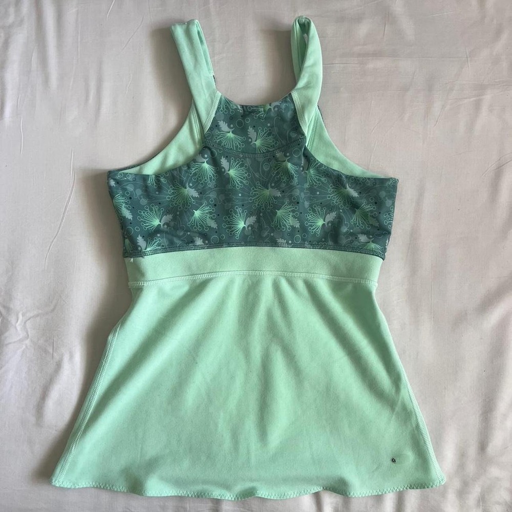 Vintage Y2k Adidas Workout Top Womens Green Sz S/M pilates running - Picture 4 of 6